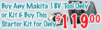 Makita 18V 5.0 Ah Battery and Rapid Charger Kit Makita 18V 5.0 Ah Battery and Rapid Charger Kit