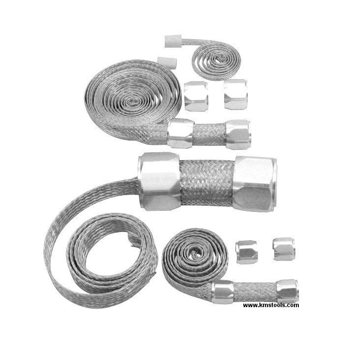 Braided Stainless Steel Hose Sleeve Chrome