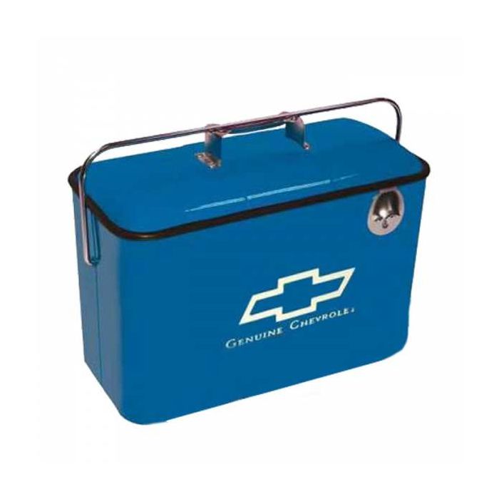 Retro Chevy Metal Coolers - Blue