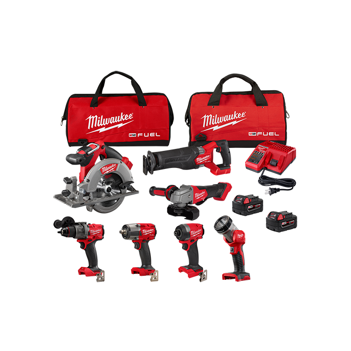 whisky Floración compensar Milwaukee M18 Fuel 18V 7-Tool Kit