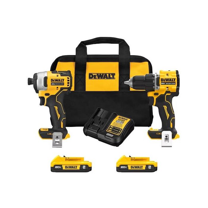 DeWalt 20V MAX ATOMIC Brushless Compact 1 2 Drill Driver and Impact Driver Combo Kit