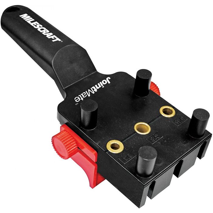 Handheld dowel outlet jig
