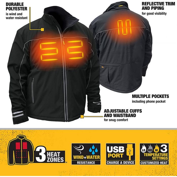 Dewalt 3 in 1 heated jacket clearance