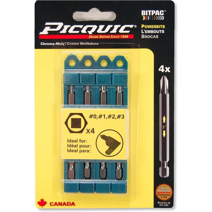 Picquic Robertson 4pc Bit Set