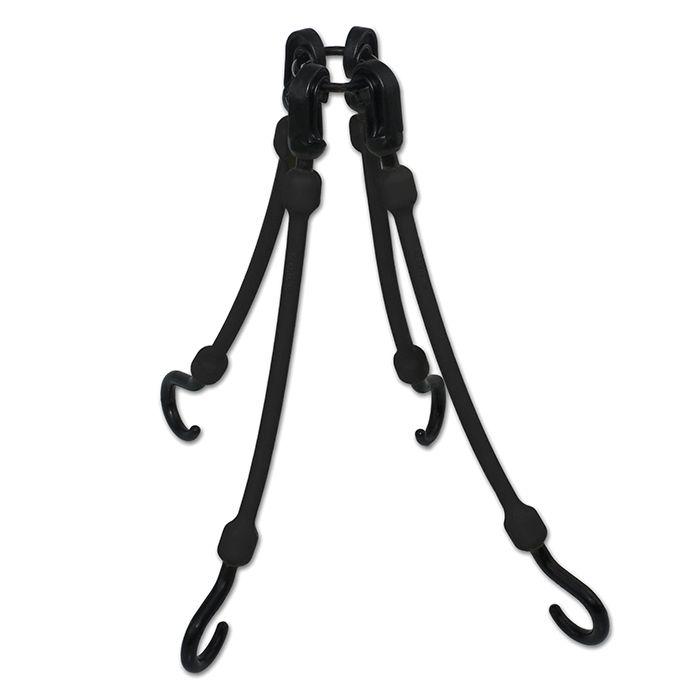 12 in. 4-Arm Flex-Web in Black