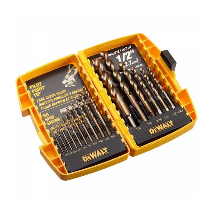 DeWalt 16pc Pilot Point Drill Bit Set