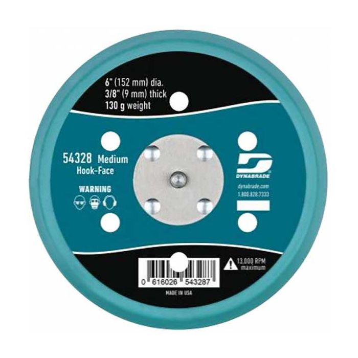 Dynabrade 6" Hook & Loop Vacuum Backing Pad