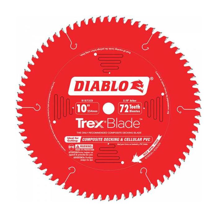 Diablo 10 72t Trex Blade, Diablo Table Saw Blade 100mm