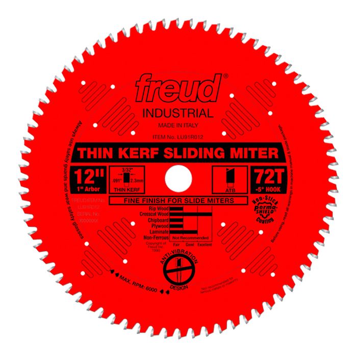 Freud 12" Ultimate Crosscut Blade