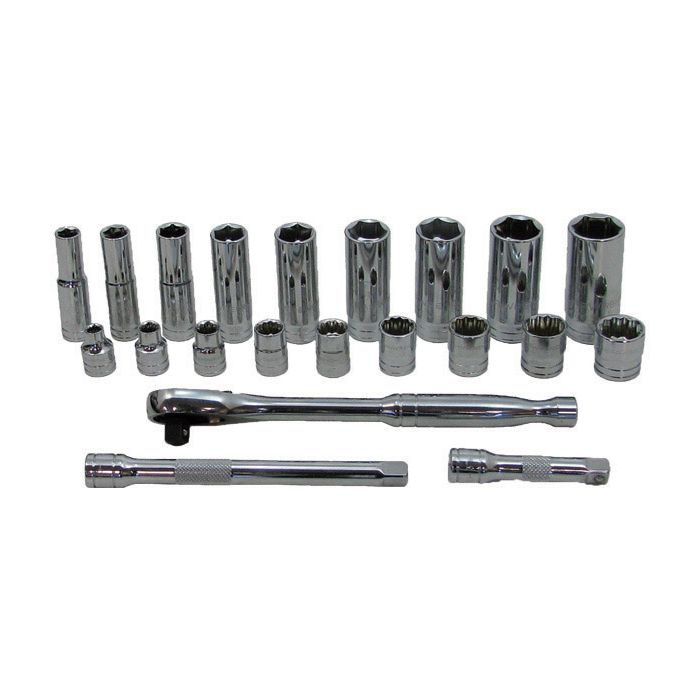 Socket Set 3/8\ New GearWrench 21 Pc SAE 6 and 12 Pt 