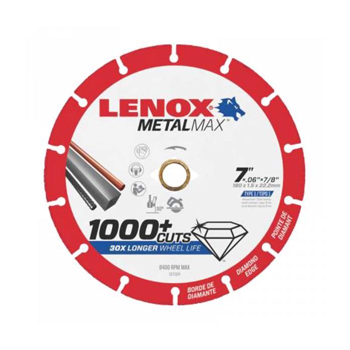 Lenox 7" Diamond CutOff Wheel
