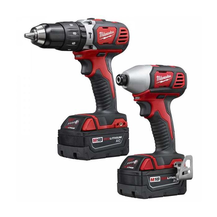 milwaukee hammer drill impact driver set