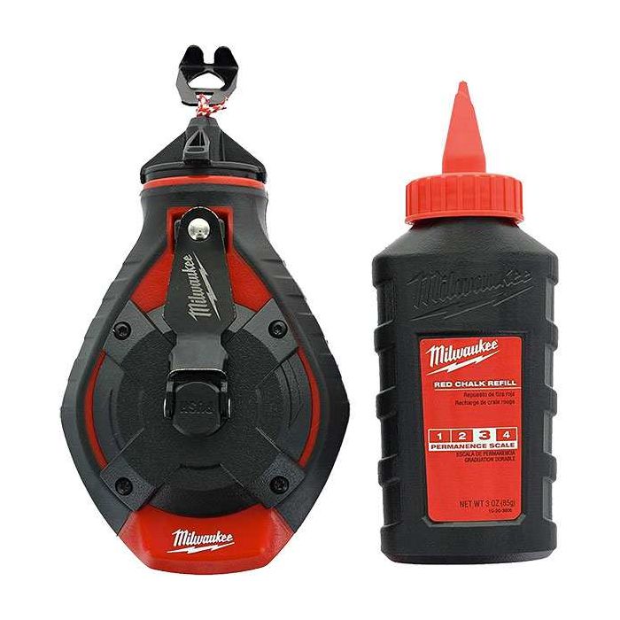 Milwaukee 100 ft. Bold Line Chalk Reel Red Chalk