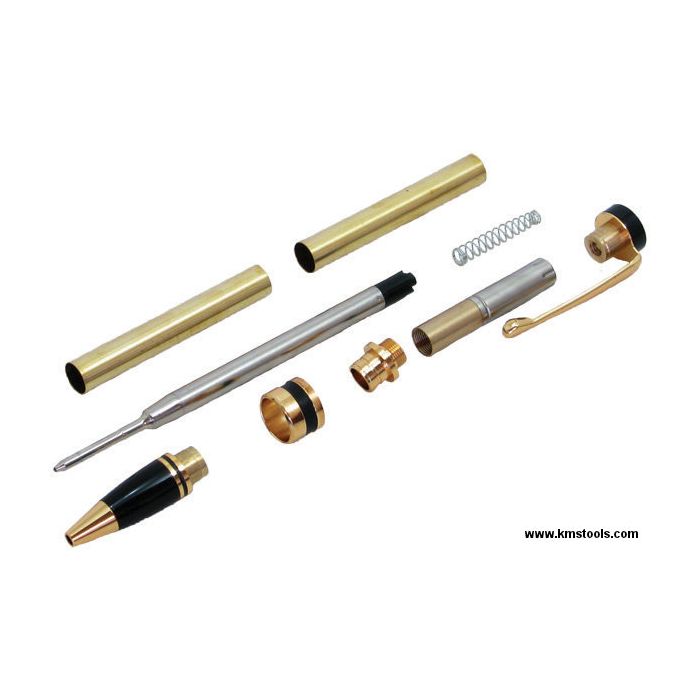 MaxWood Classic Parker-Style Pen Turning Kit - Gold Finish