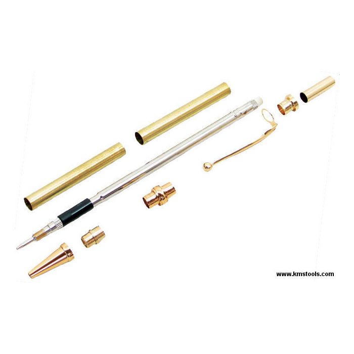 MaxWood Slimline Mechanical Pencil Turning Kit Gold Finish