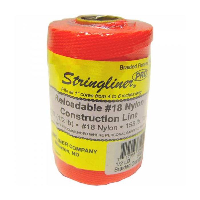Stringliner Fluorescent Orange Mason's Line (500')