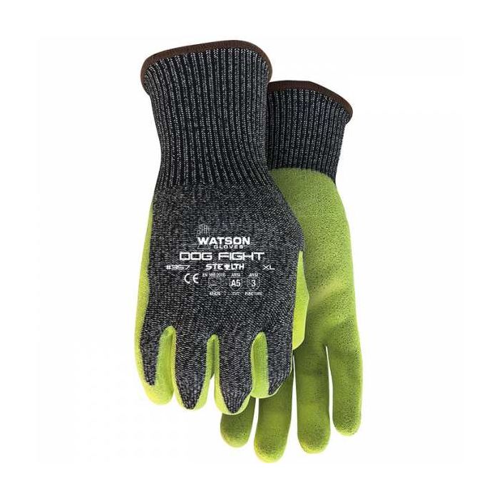 Watson Stealth Dog Fight CutResistant Nitrile Coated Gloves (M)
