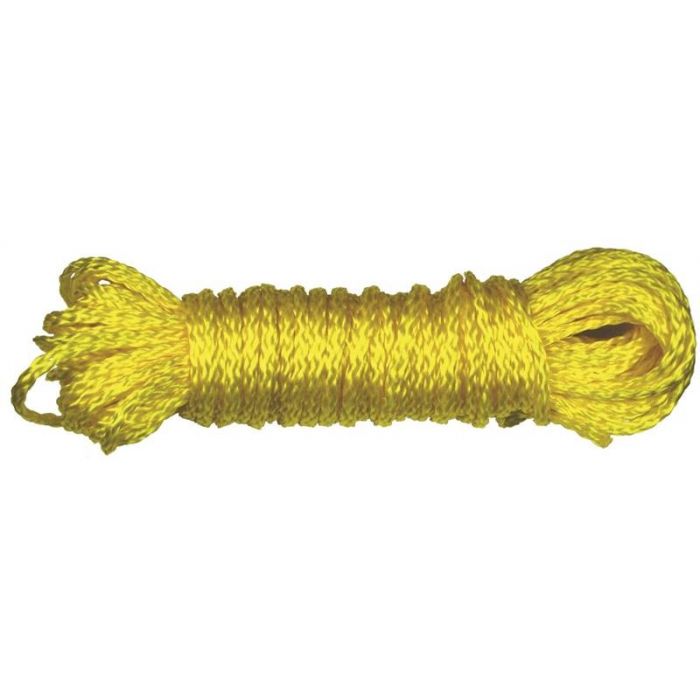 Ben-Mor Yellow 1/4 x 100' Hollow Braided Polypropylene Rope