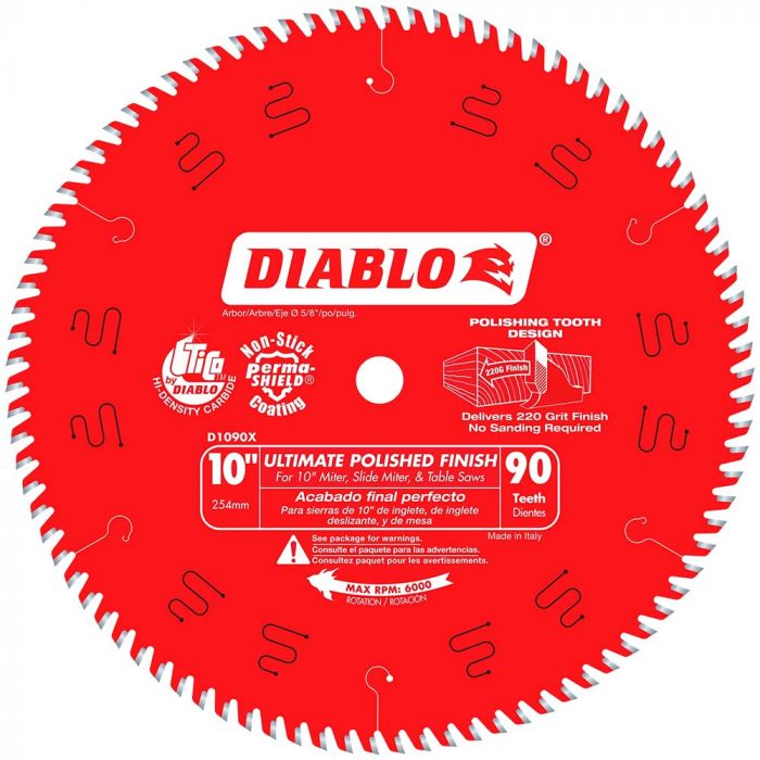 Diablo 10" 90T Ultimate Finish Blade
