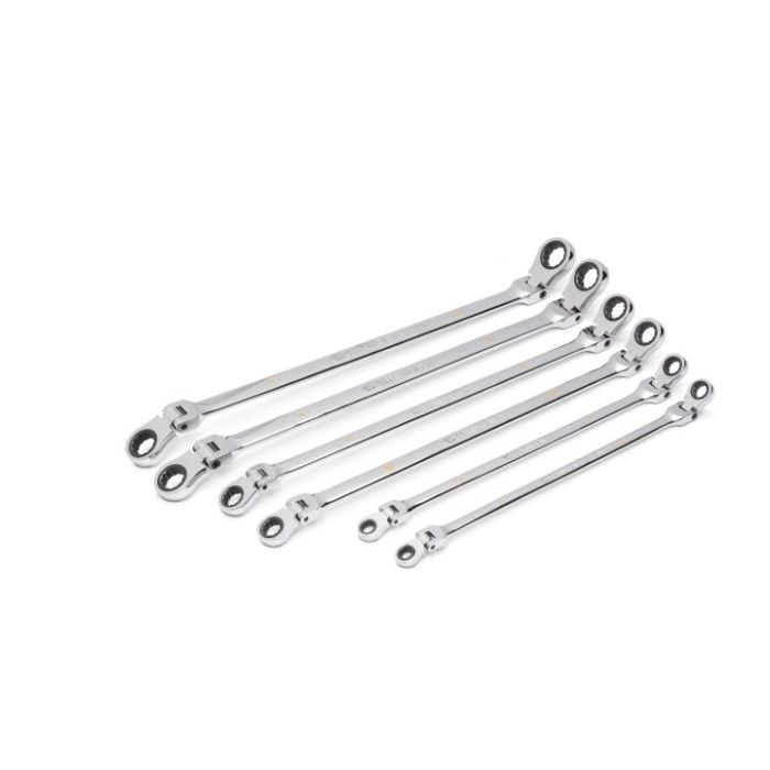 GearWrench 6 Piece 90-Tooth 12 Point Metric GearBox Double Flex Ratcheting  Wrench Set