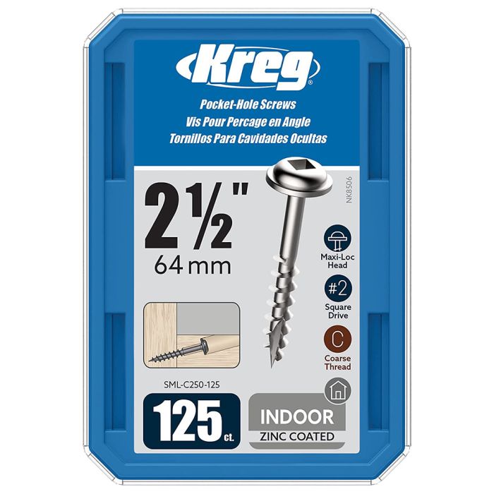 Kreg SML C250B 250 EUR Kreg Blue Kote WR Viti Foro Tascabile   64 Mm