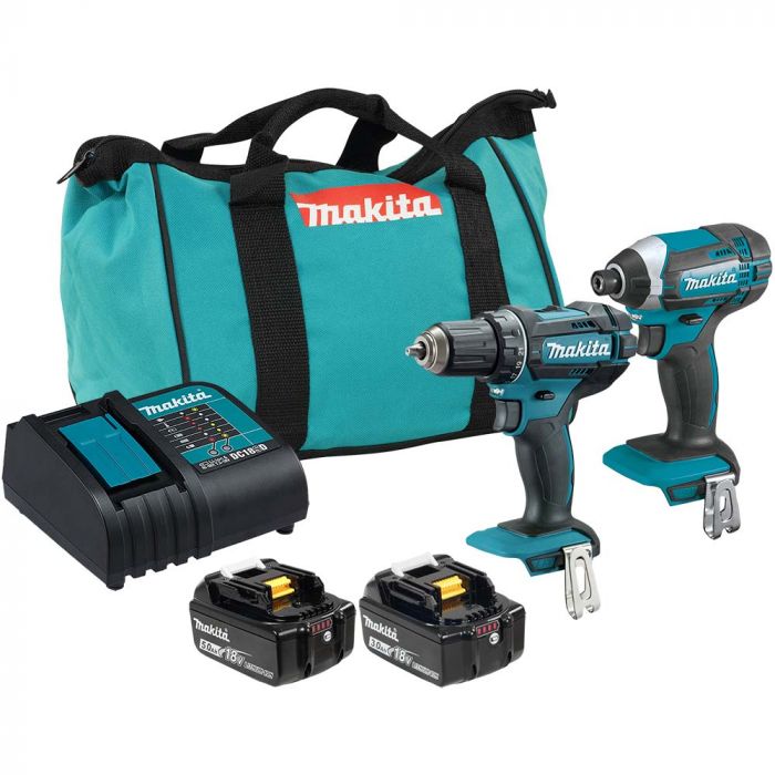 Makita 18V 2pc Hammer Drill / Impact 