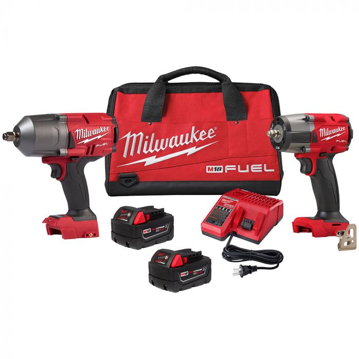 Milwaukee PC M18 FUEL Auto Kit 1/2 Impact Wrench And 3/8 Impact Wrench 