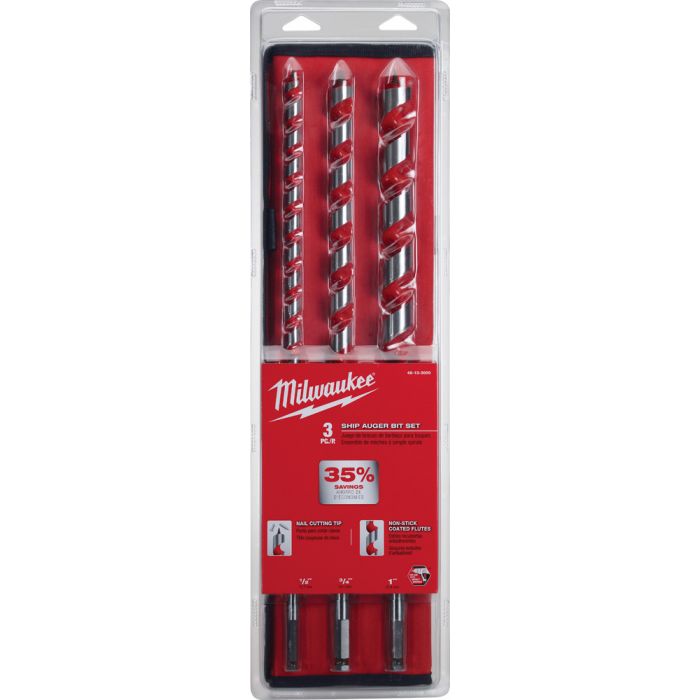 Drill master 7 piece discount auger bit set