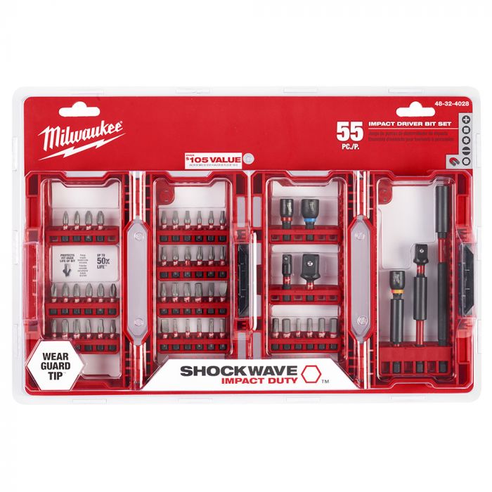 Milwaukee SHOCKWAVE 55-Piece Impact Drill and Drive Set