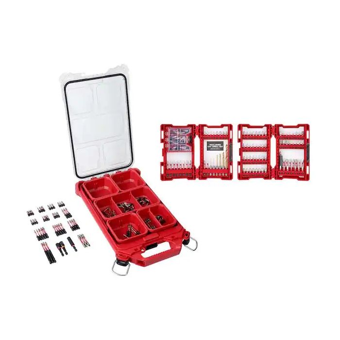 Milwaukee Tool SHOCKWAVE Impact Duty Driver Bit PACKOUT Set (100-Piece)