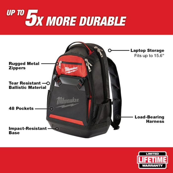 Milwaukee jobsite backpack outlet