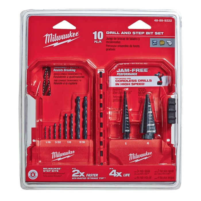 Milwaukee step drill set outlet