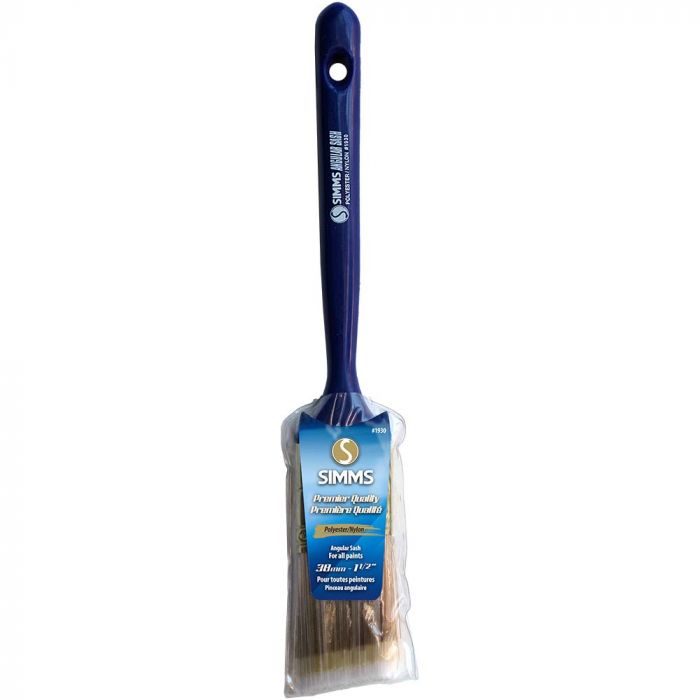 Simms Angular Sash 11/2" Polyester Nylon Paint Brush