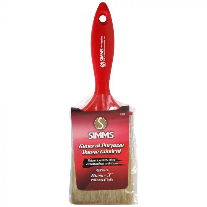 Simms Streamline 3" Bristle Polyester Paint Brush