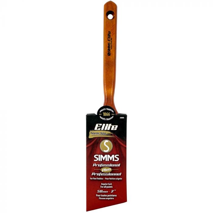 Simms 2" ELITE Professional Angular Sash Polyester Nylon Paint Brush