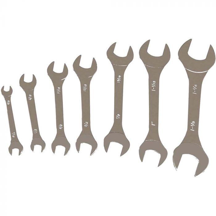 Performance Tool 7pc Super Thin Wrench Set SAE