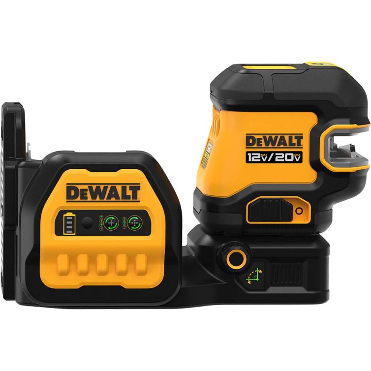 DeWalt 12/20V MAX 5-Spot Green Cross Line Laser (Tool Only)