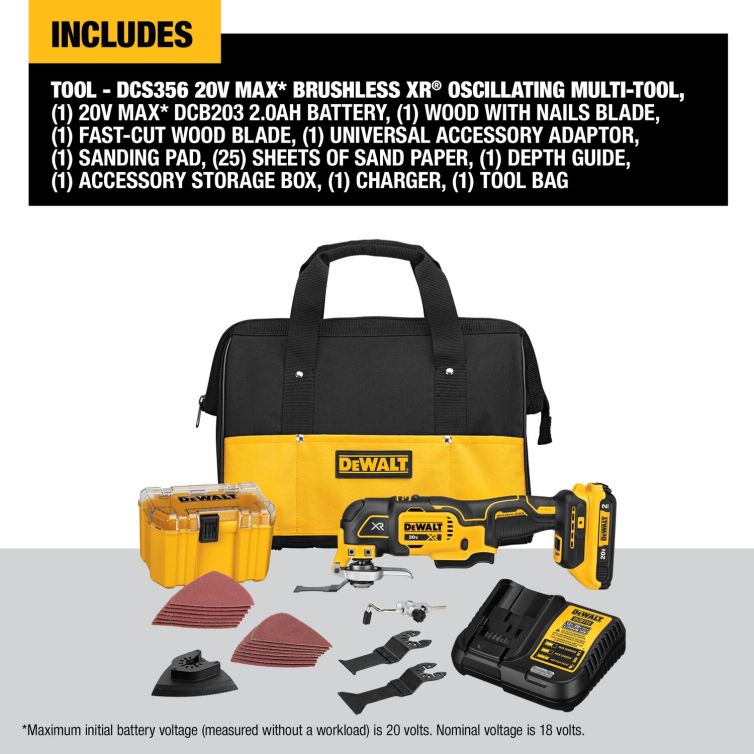 DeWalt 20V MAX Oscillating Tool Kit