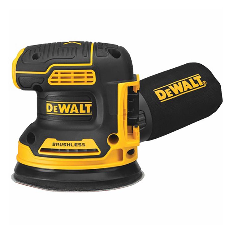 DeWalt 20V MAX XR 5" Random Orbital Sander for smooth sanding, powerful performance, and durability in woodworking and DIY projects