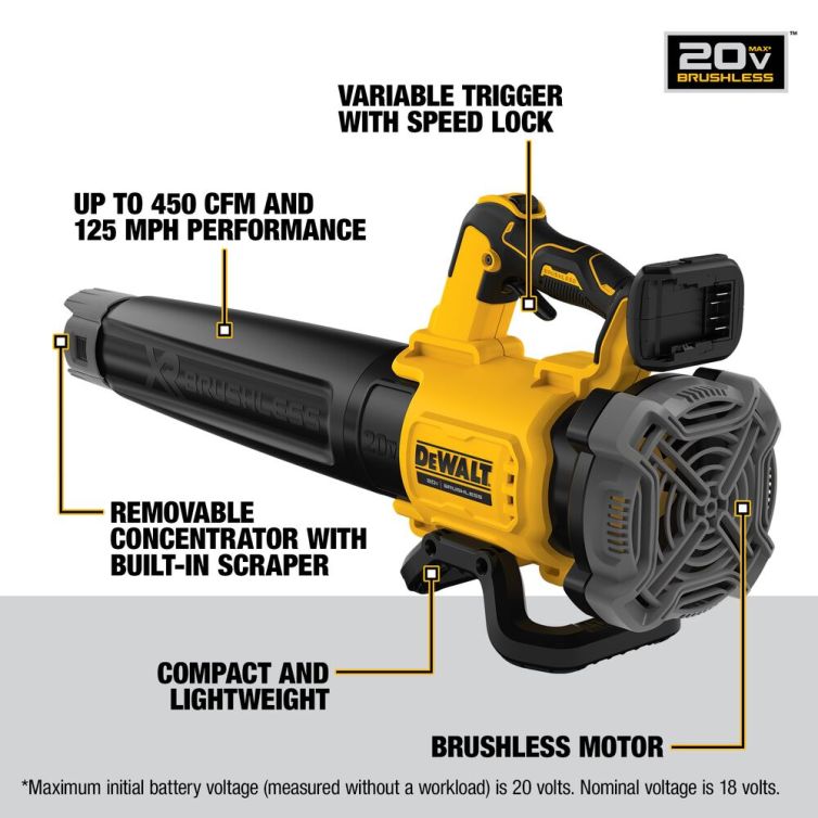 DeWalt 20V MAX XR Brushless Blower (Tool Only)