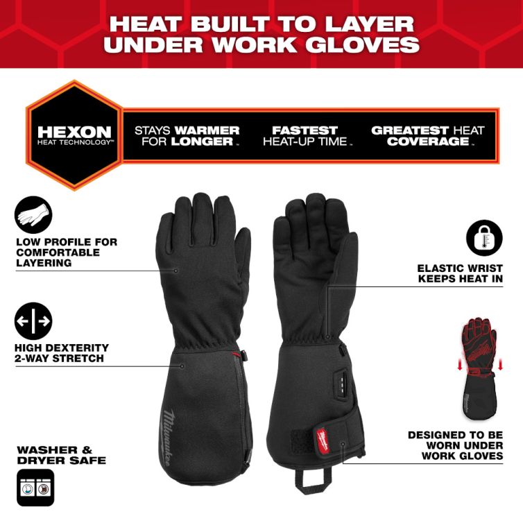 Milwaukee Heated Work Glove Liners Medium