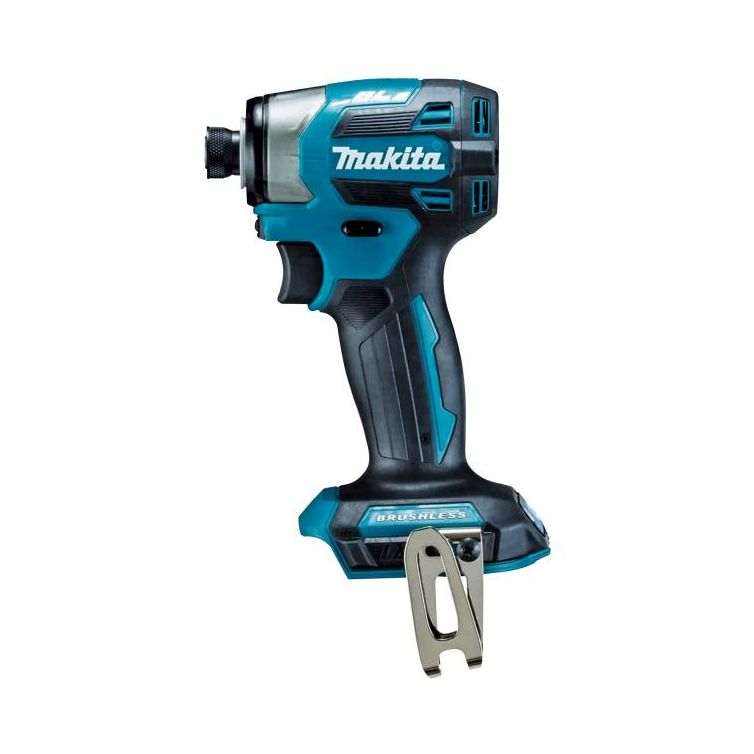 Makita 18V LXT Brushless 1/4 in Impact Driver (Tool Only) for high-performance fastening with a compact, lightweight design.