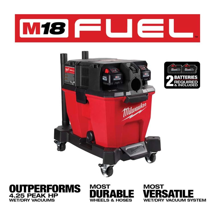 Milwaukee M18 FUEL Gallon Dual-Battery Wet/Dry Vacuum Kit