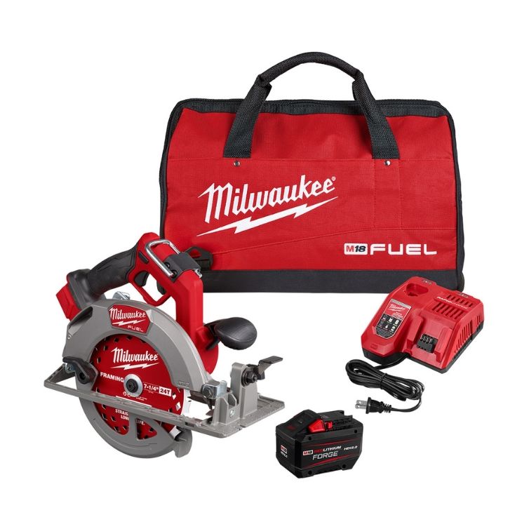 Milwaukee M18 FUEL 7-1/4” Circular Saw Kit for powerful cutting performance and enhanced durability