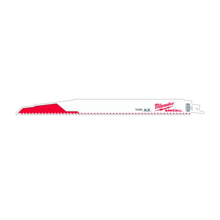 Milwaukee 12 in. 5 TPI SAWZALL blade pack, ideal for cutting wood and demolition tasks, includes five durable blades