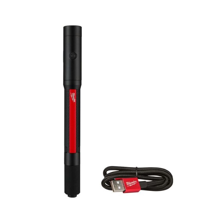 Milwaukee Rechargeable 250L Penlight with Laser - Compact, Bright, and Versatile Light for Precise Illumination and Targeting
