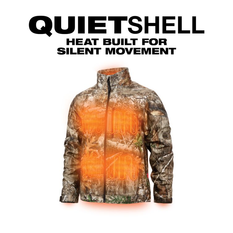 Milwaukee M12 Heated Camo QUIETSHELL Jacket Kit (S)