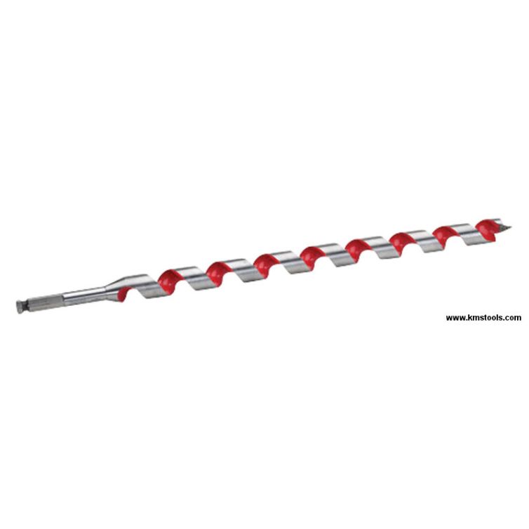 Milwaukee 5/8 in. x 18 in. ship auger bit for precise, deep drilling in wood with a robust, high-performance design