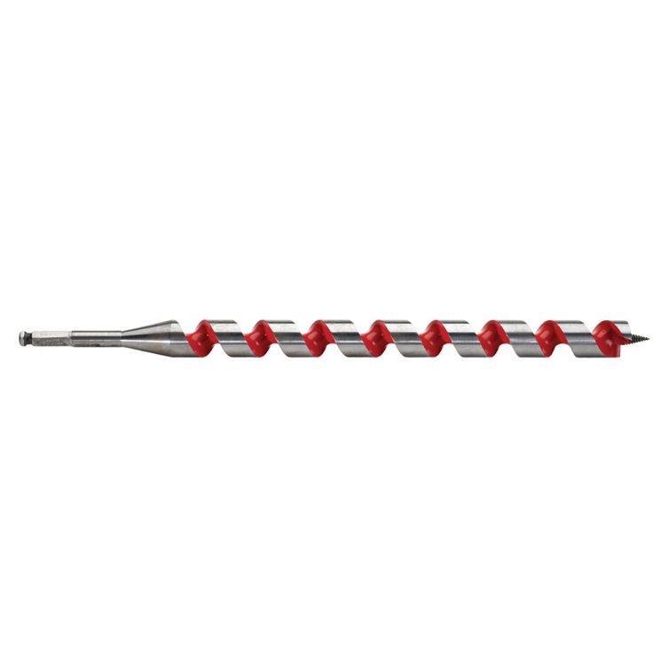 Milwaukee 1-1/8 in. x 18 in. Ship Auger Bit, designed for clean, fast drilling in wood with a durable, high-performance cutting edge
