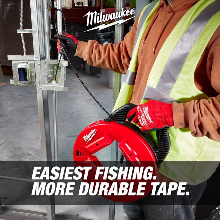 Milwaukee 100 Polyester Fish Tape with Non-Conductive Tip